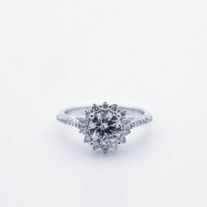 Bague or blanc